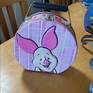Piglet Pink Metal Lunchbox